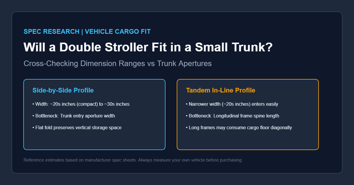 Will a Double Stroller Fit in a Small Car Trunk? Dimensions and Frame Guide