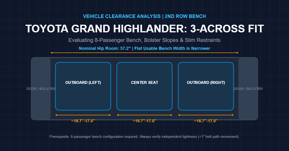 Can You Fit 3 Car Seats Across a Toyota Grand Highlander?